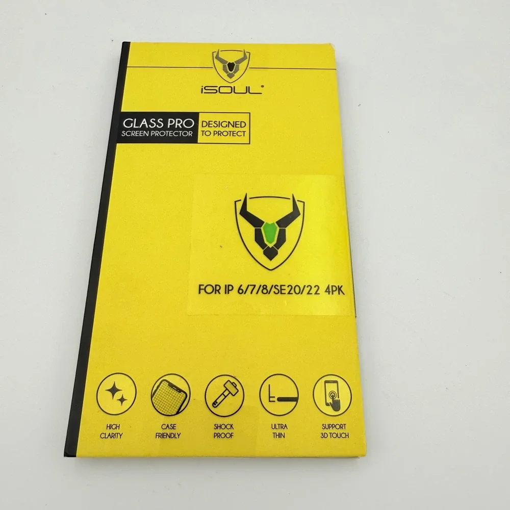 iSOUL Glass Pro Screen Protector For iPhone 6 6S 7 8 SE‎ 2020 4PK High Clarity